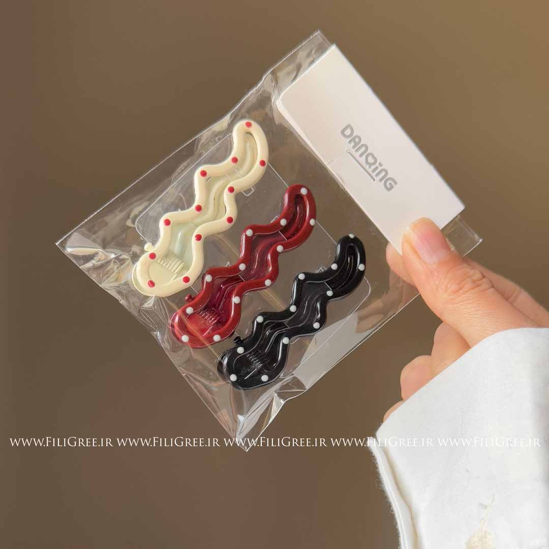 ست گیره مو توپ توپی-FiliGree (1) ست گیره مو توپ توپی - Image 1