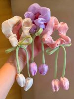 اسکرانچی مو گل لاله آویزدار
